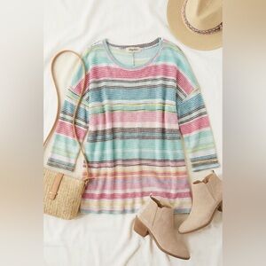 145 PLUS Haptics Jacquard  Long Sleeve Top